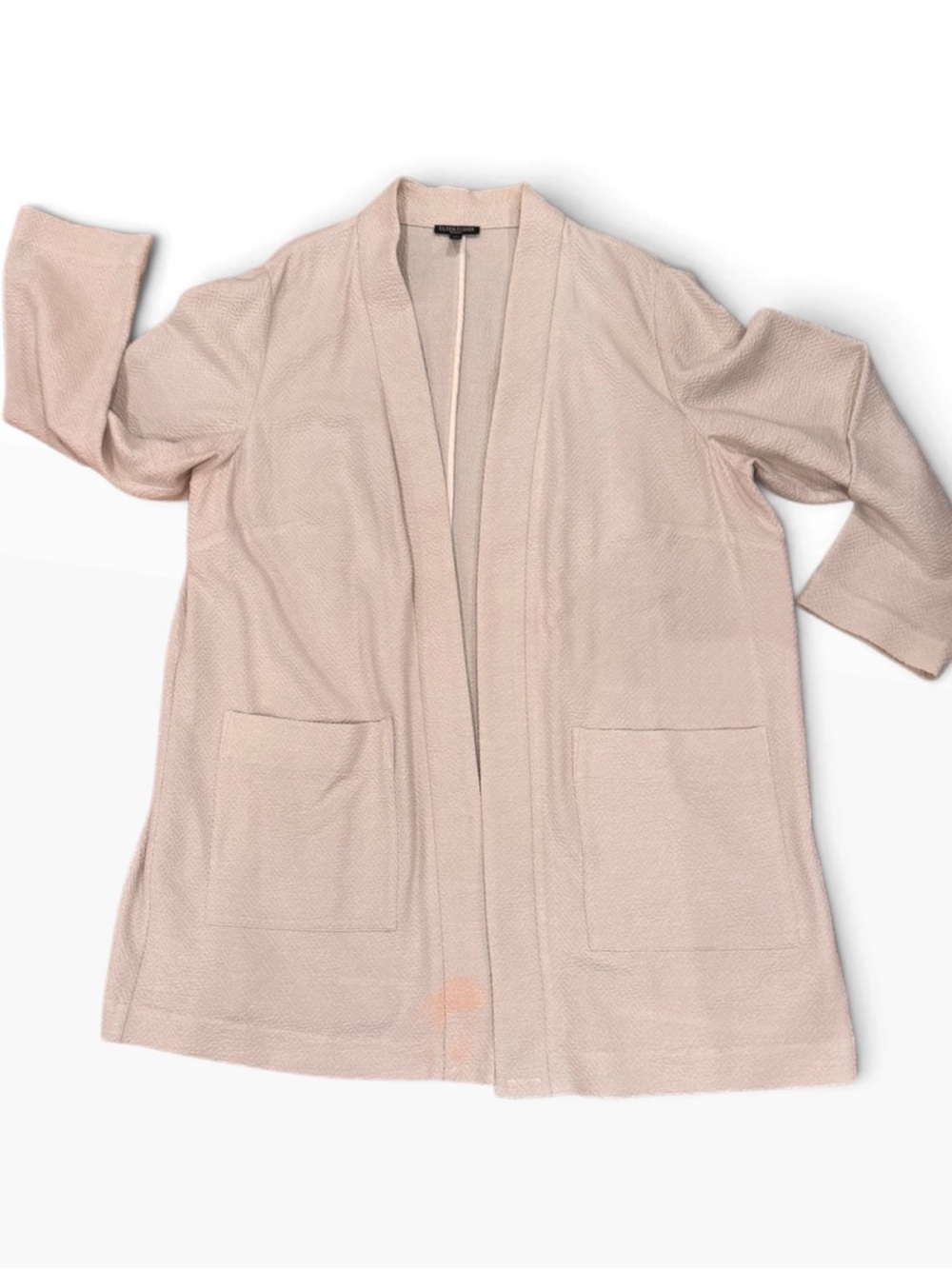 Eileen Fisher Open-Front Cardigan in Light Blush
